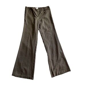 Plaid Bootcut Trouser Pants Size 4 Brown Twee Classic Preppy